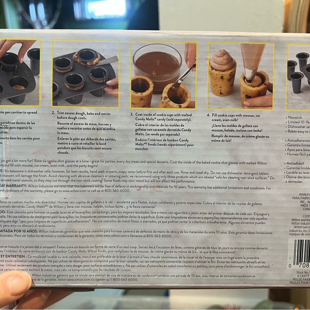 Wilton Cookie Shot Glass Pan - Brown and Yellow - Picture 3 of 3